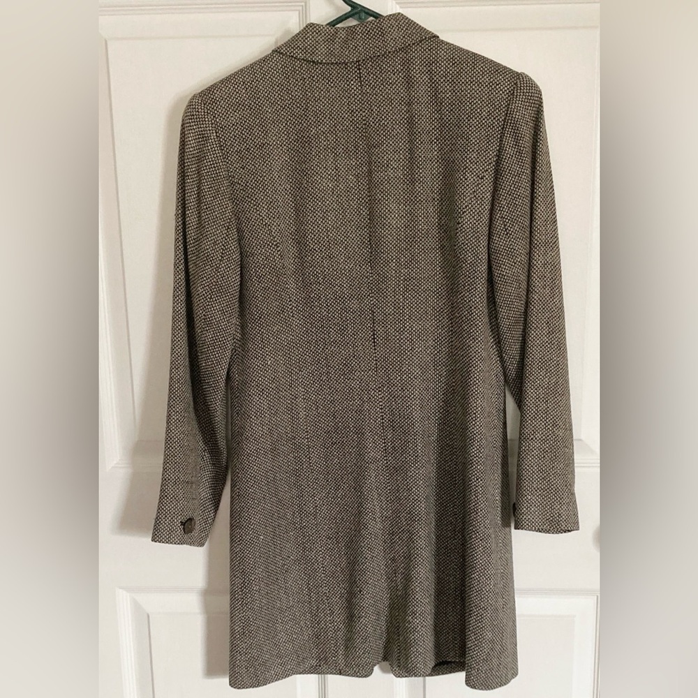 Vintage ANN MAY gray silk tweed coat, XS. - Picture 3 of 7